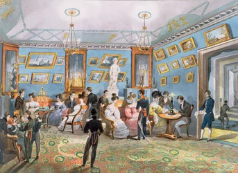 Ein Gesellschafts-Salon, ca. 1830